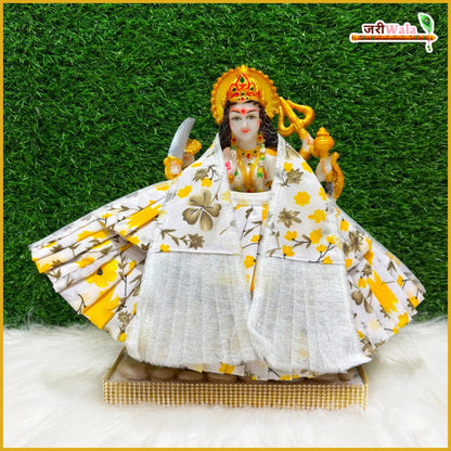 Cotton Frill Floral Print Lehnga Patka