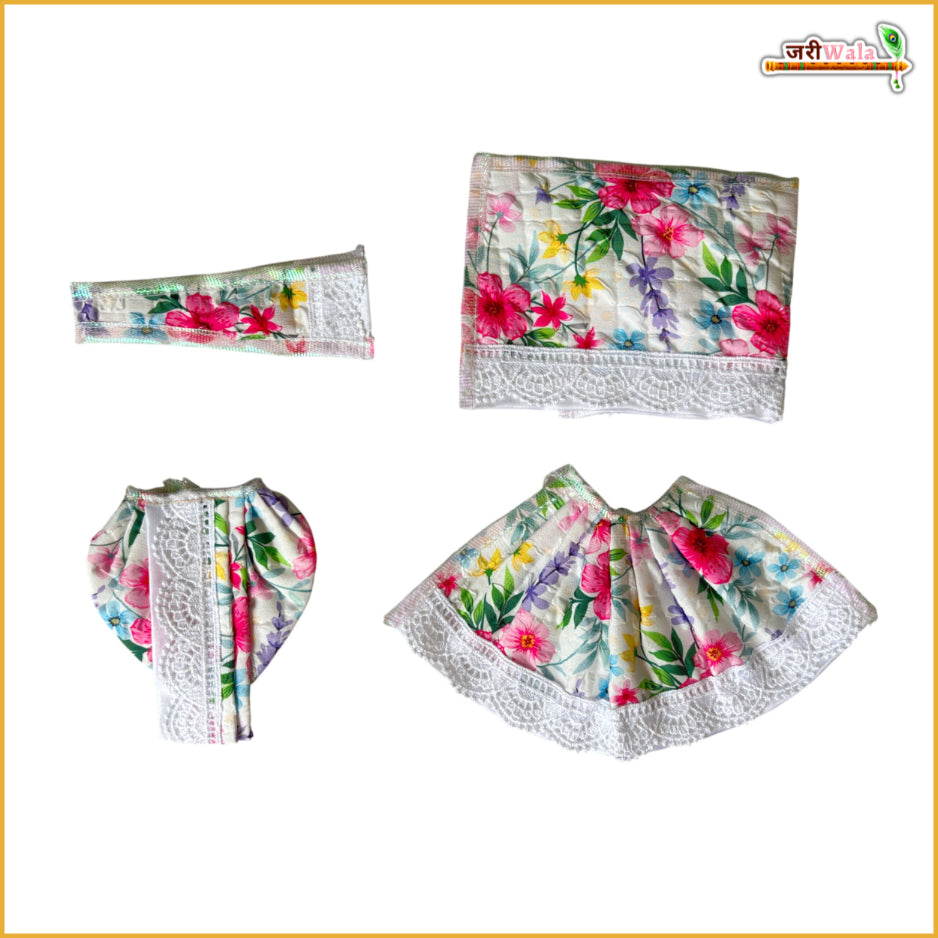 Cotton Floral Print Multicolor Jugal Jodi Poshak