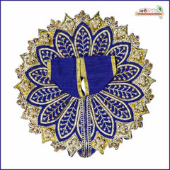 Blended Thread Moti Work Dark Violet Laddu Gopal Poshak