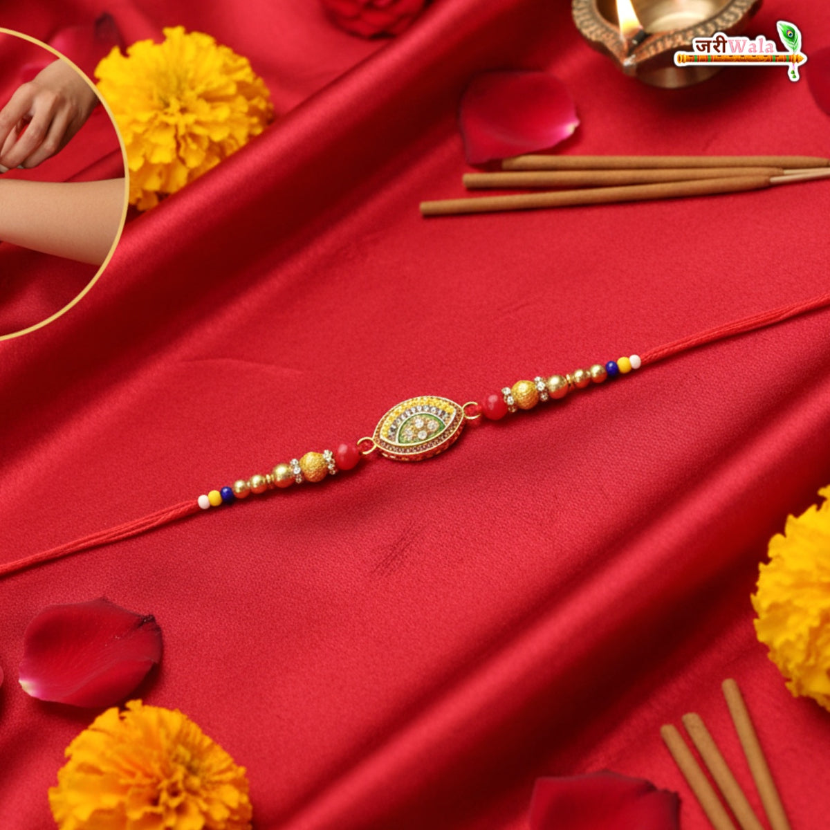 Fancy Handcrafted Antique Rakhi