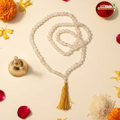 Pure Sphatik (Crystal Quartz) Mala for Peace, Clarity & Spiritual Energy