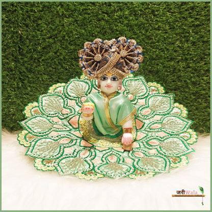 Blended Thread Cutdana Work Sea Green Poshak