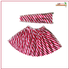 Cotton Color Print Magenta Lehnga Patka