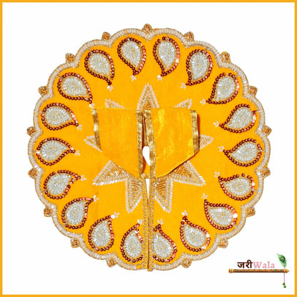 Shaneel Cutdana Moti Work Yellow Laddu Poshak