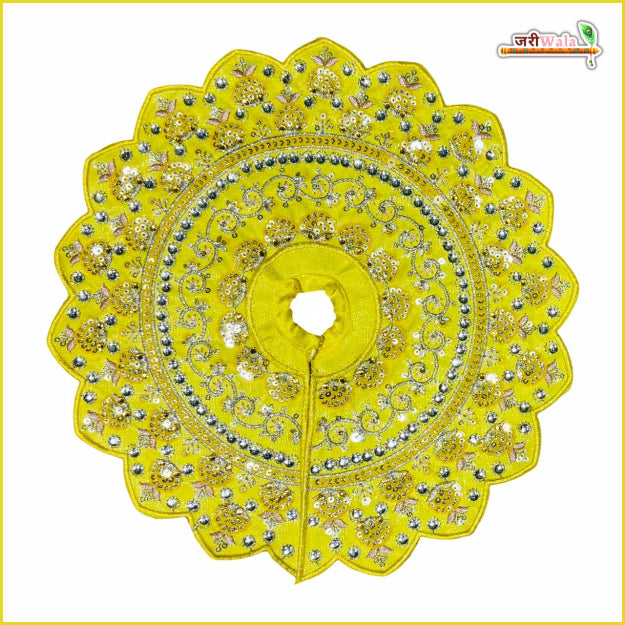 Blended Thread Sitara Stone Work Lemon Laddu Gopal Poshak