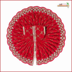 Shaneel Thread Sitara Stone Work Red Laddu Gopal Poshak