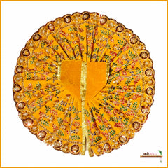 Shaneel Thread Cutdana Work Yellow Laddu Gopal Poshak