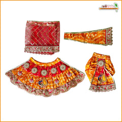 Cotton Frill Jarkan Moti Cutdana Booti Work Bandhej Multicolor Jugal Jodi Poshak