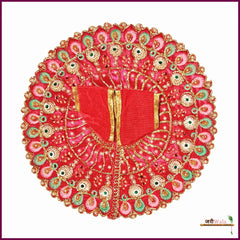 Shaneel Thread Sitara Work Magenta Laddu Poshak