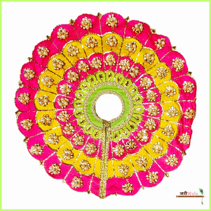 Blended Thread Pearl Work Multicolor Poshak
