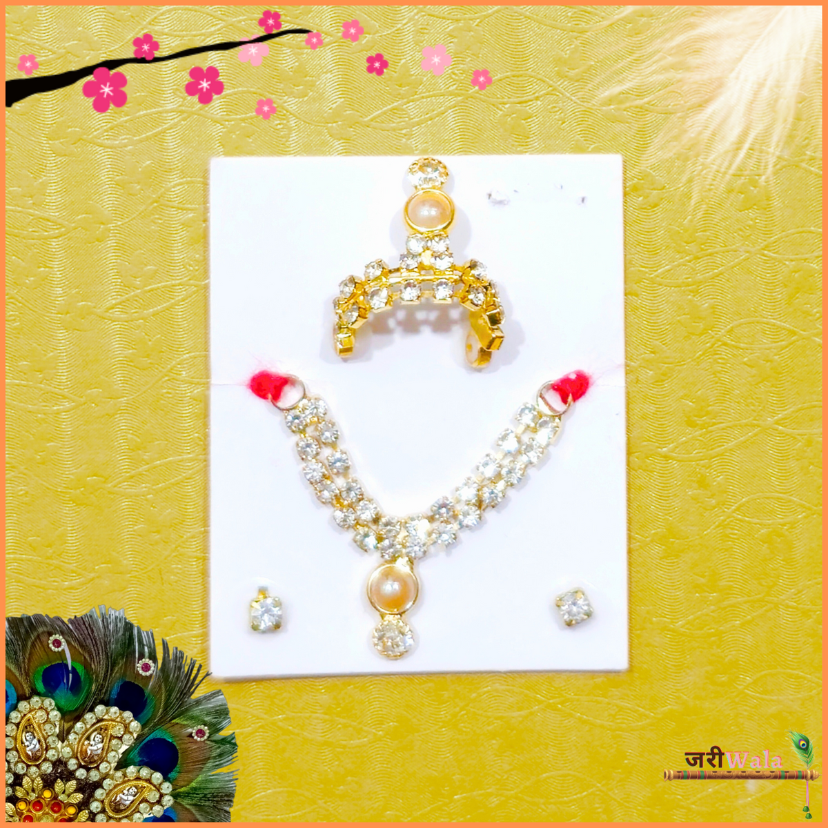 LG Golden Mukut Mala Set