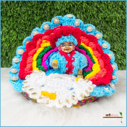 Woolen Fancy Multicolor Laddu Poshak With Cap