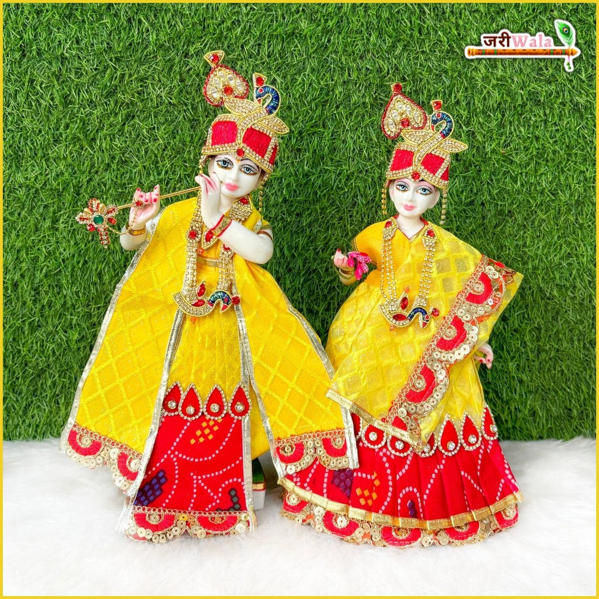 Cotton Bandhej Sitara Jarkan Stone Booti Work Jugal Jodi Poshak