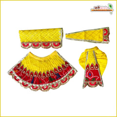 Cotton Bandhej Sitara Jarkan Stone Booti Work Jugal Jodi Poshak