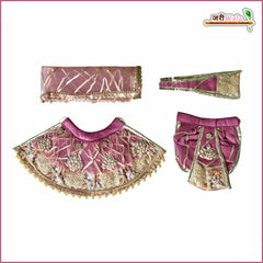 Blended Thread Lace Booti Work Onlion Pink Jugal Jodi Poshak