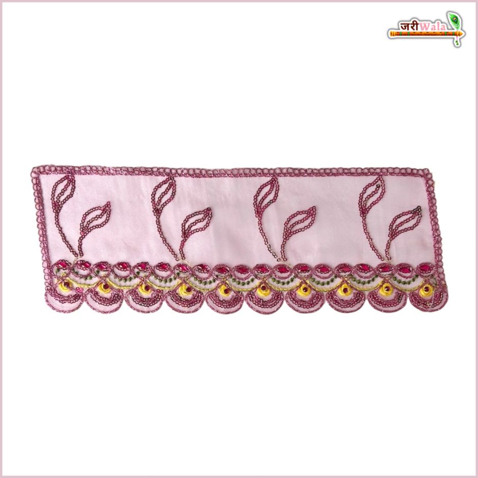 Thread Sitara Stone Work Baby Pink Small Chunri