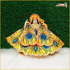 Blended Cutdana Work Yellow Lehnga Patka