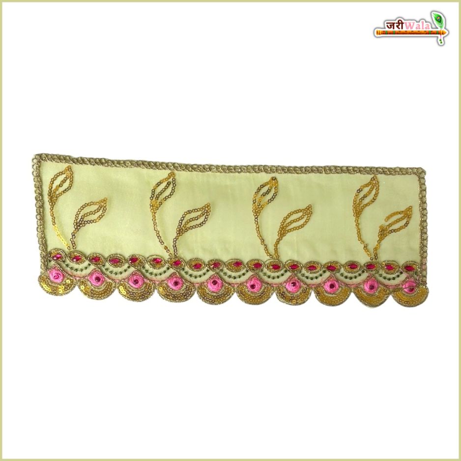 Thread Sitara Stone Work Lemon Small Chunri