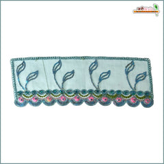 Thread Sitara Stone Work Light Blue Small Chunri