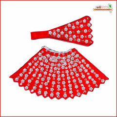Blended Sitara Stone Work Red Lehnga Patka