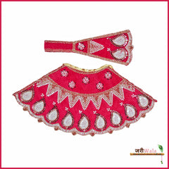 Shaneel Cutdana Moti Work Magenta Lehnga Patka