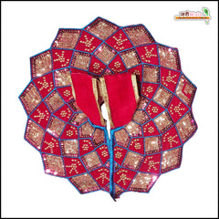Shaneel Thread Sitara Work Magenta Laddu Gopal Poshak