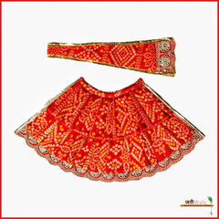 Bandhej Thread Booti Work Lehnga Patka