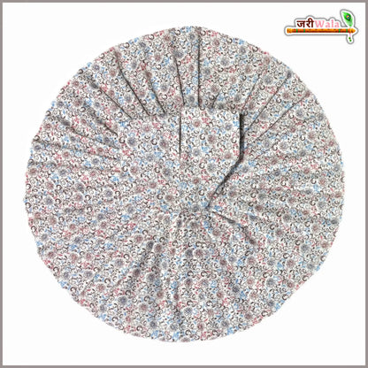 Coton Plain Floral Print Laddu Gopal Poshak