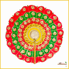 Blended Thread Pearl Work Multicolor Poshak