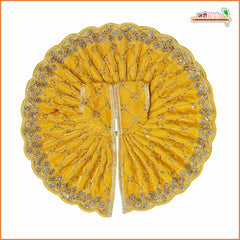 Shaneel Thread Sitara Stone Work Yellow Laddu Gopal Poshak