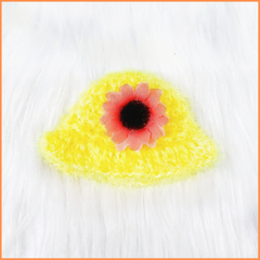 LG Woolen Cap Yellow & Purple