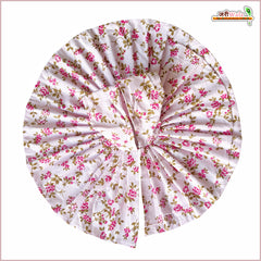 Cotton Leaf Print Baby Pink Laddu Gopal Poshak