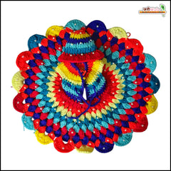 Woolen Fancy Multicolor Laddu Gopal Poshak With Cap