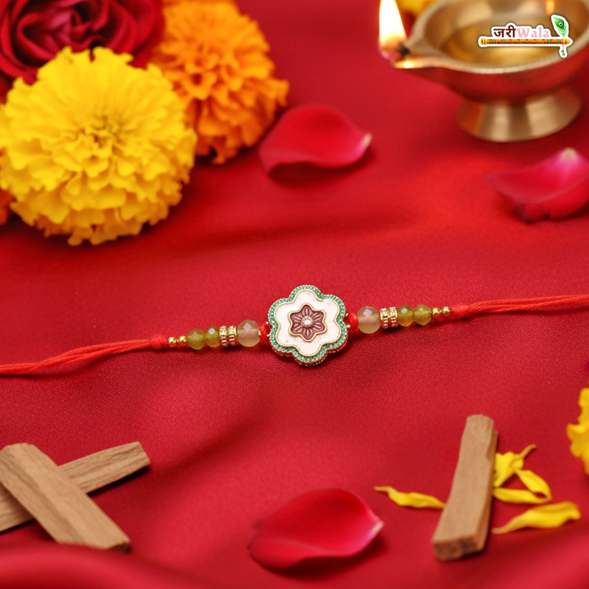 Fancy Handcrafted Antique Metal Rakhi