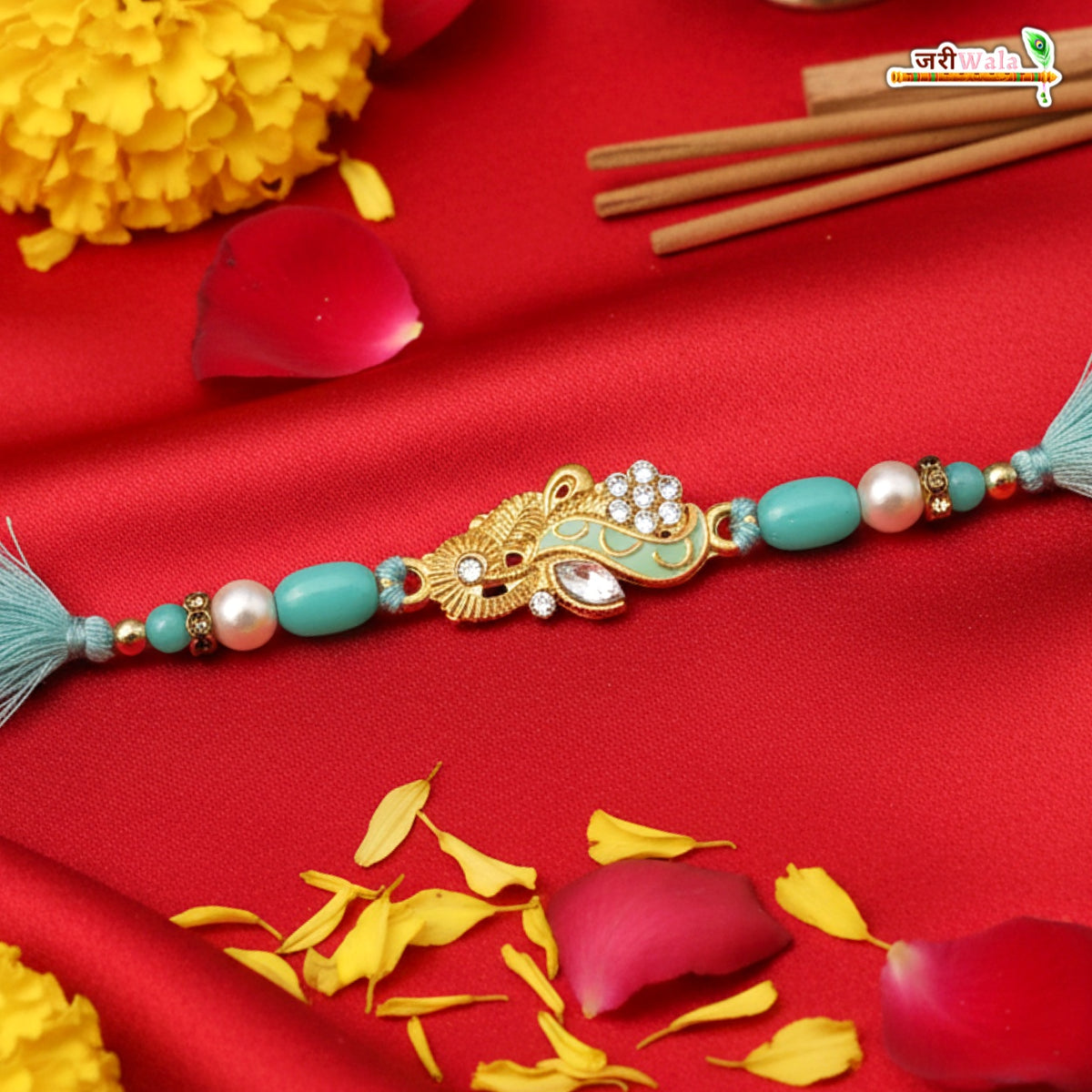 Fancy Handcrafted Antique Metal Rakhi