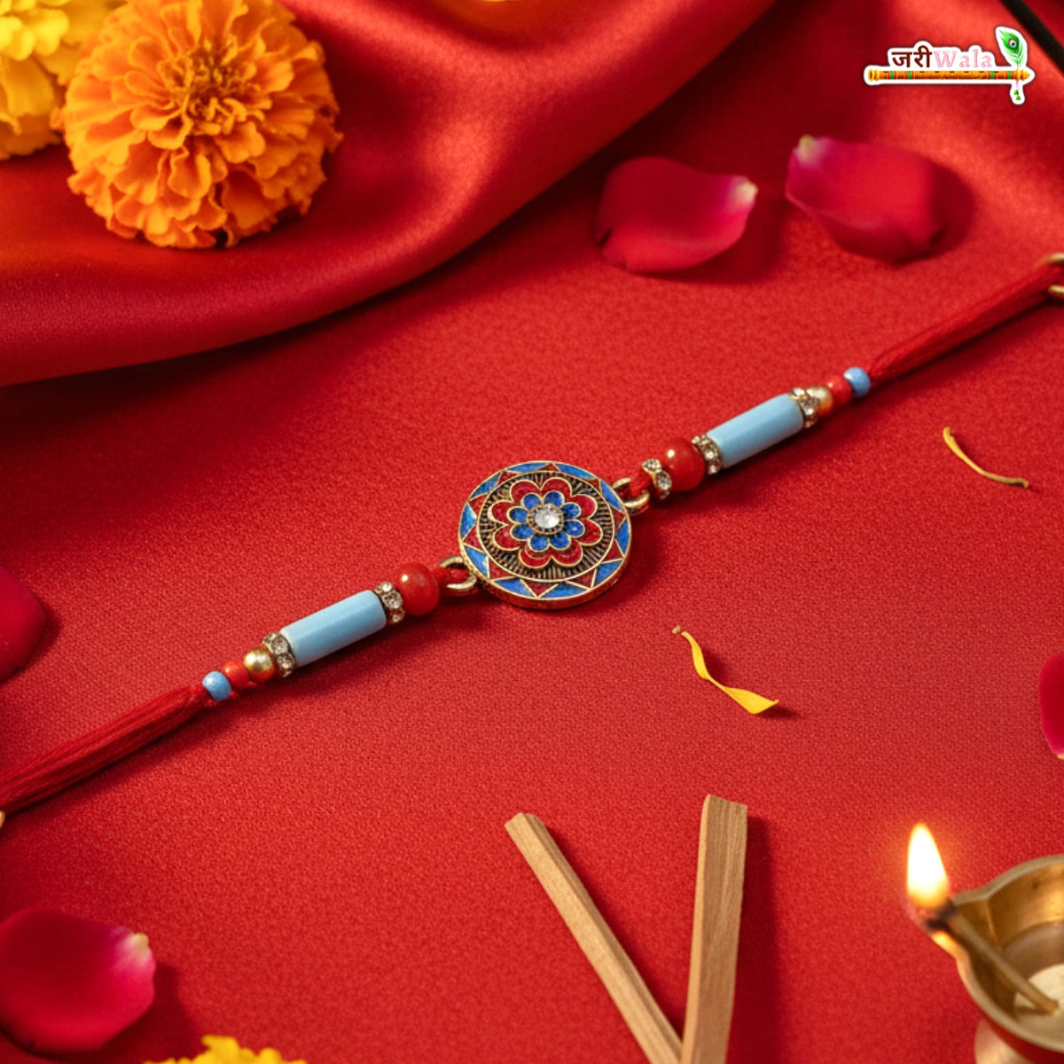 Fancy Handcrafted Antique Metal Rakhi