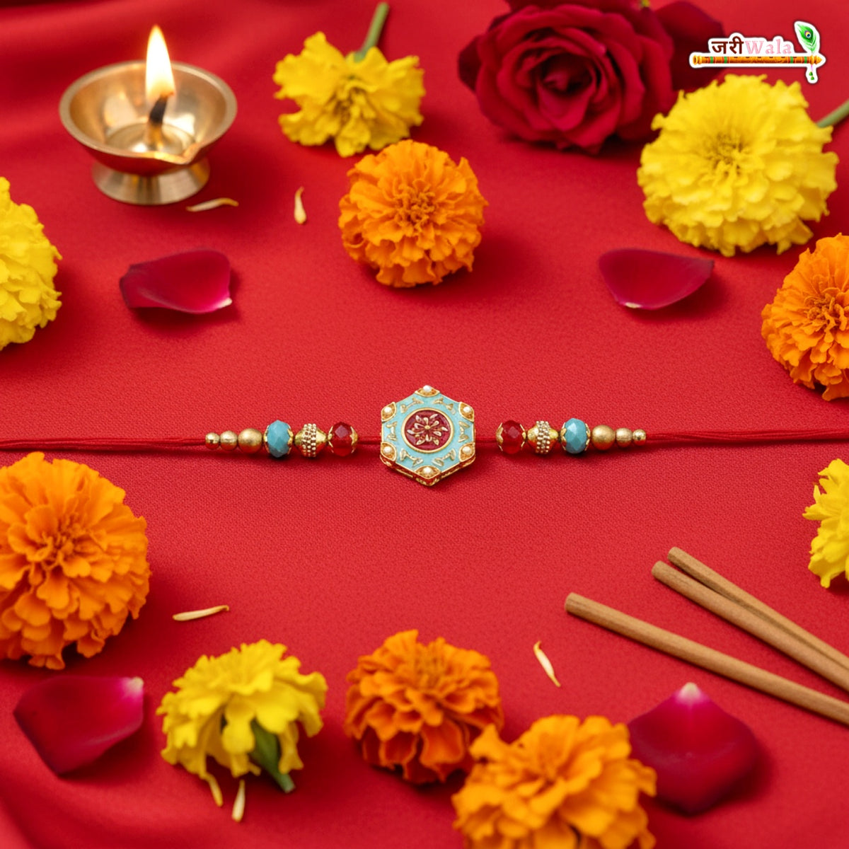 Fancy Handcrafted Antique Metal Rakhi