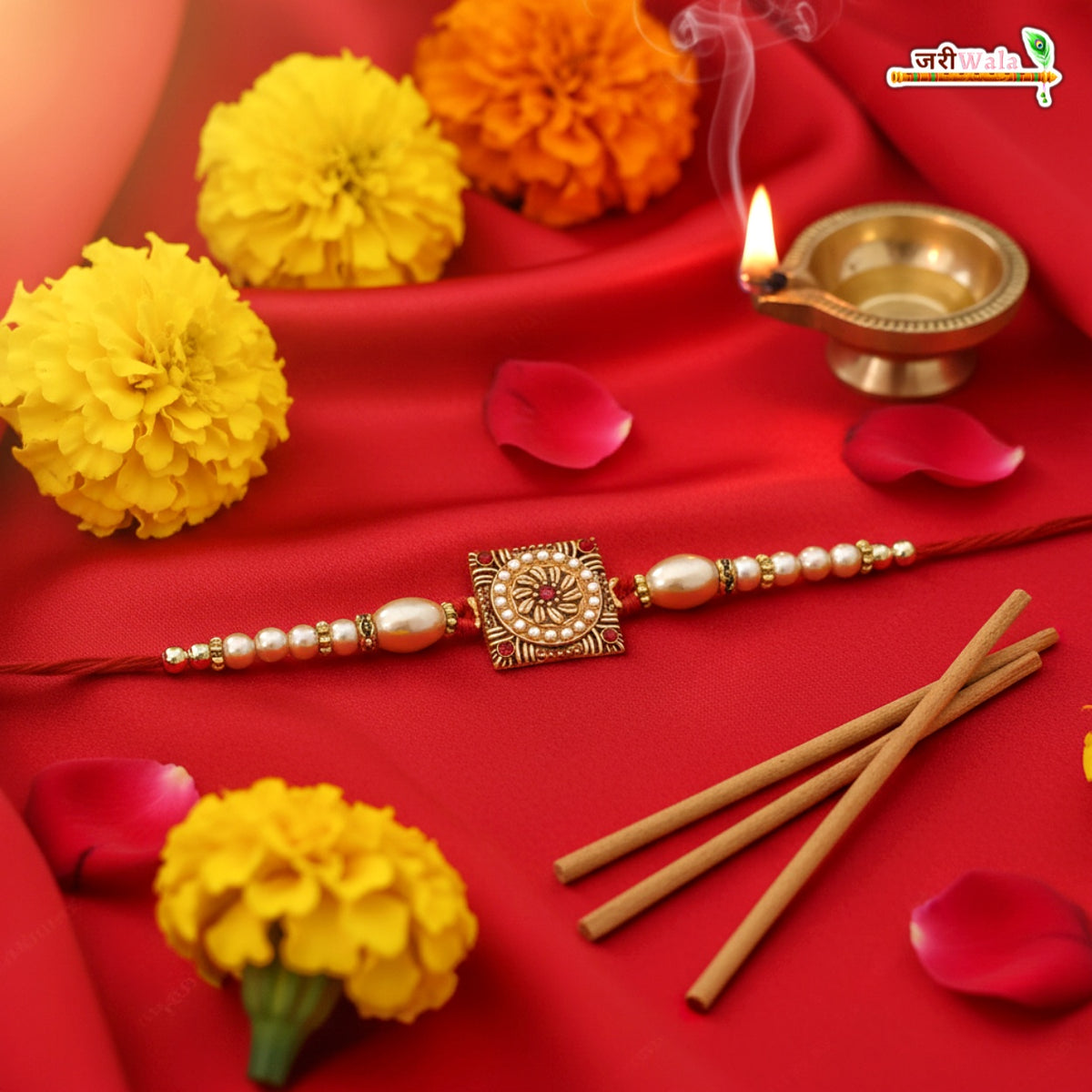Fancy Handcrafted Antique Metal Rakhi