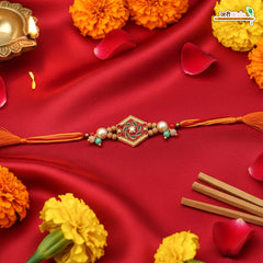 Fancy Handcrafted Antique Metal Rakhi