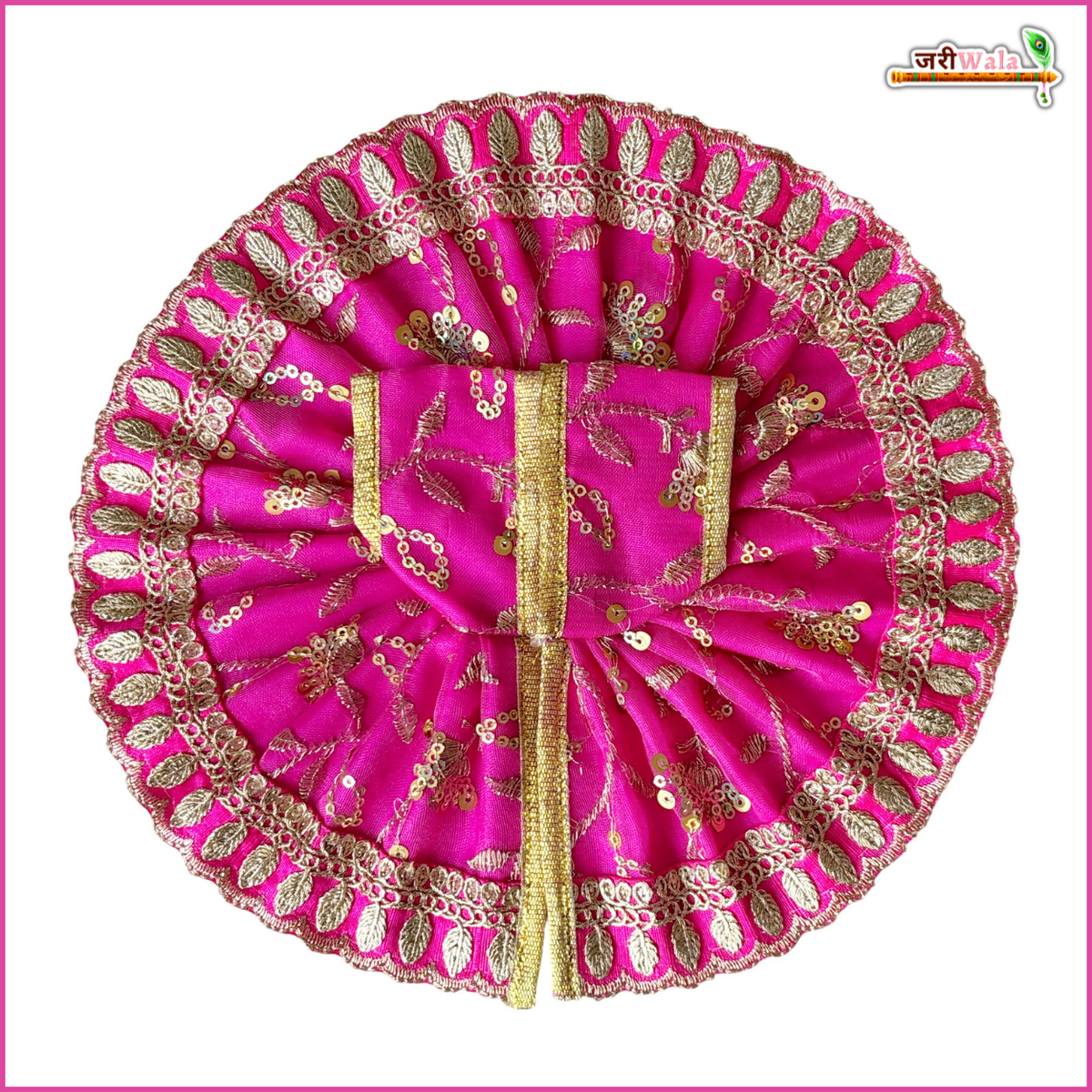 Blended Thread Sitara Work Magenta Laddu Gopal Poshak