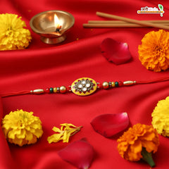 Fancy Handcrafted Antique Metal Rakhi