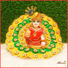 Blended Thread Pearl Work Multicolor Poshak