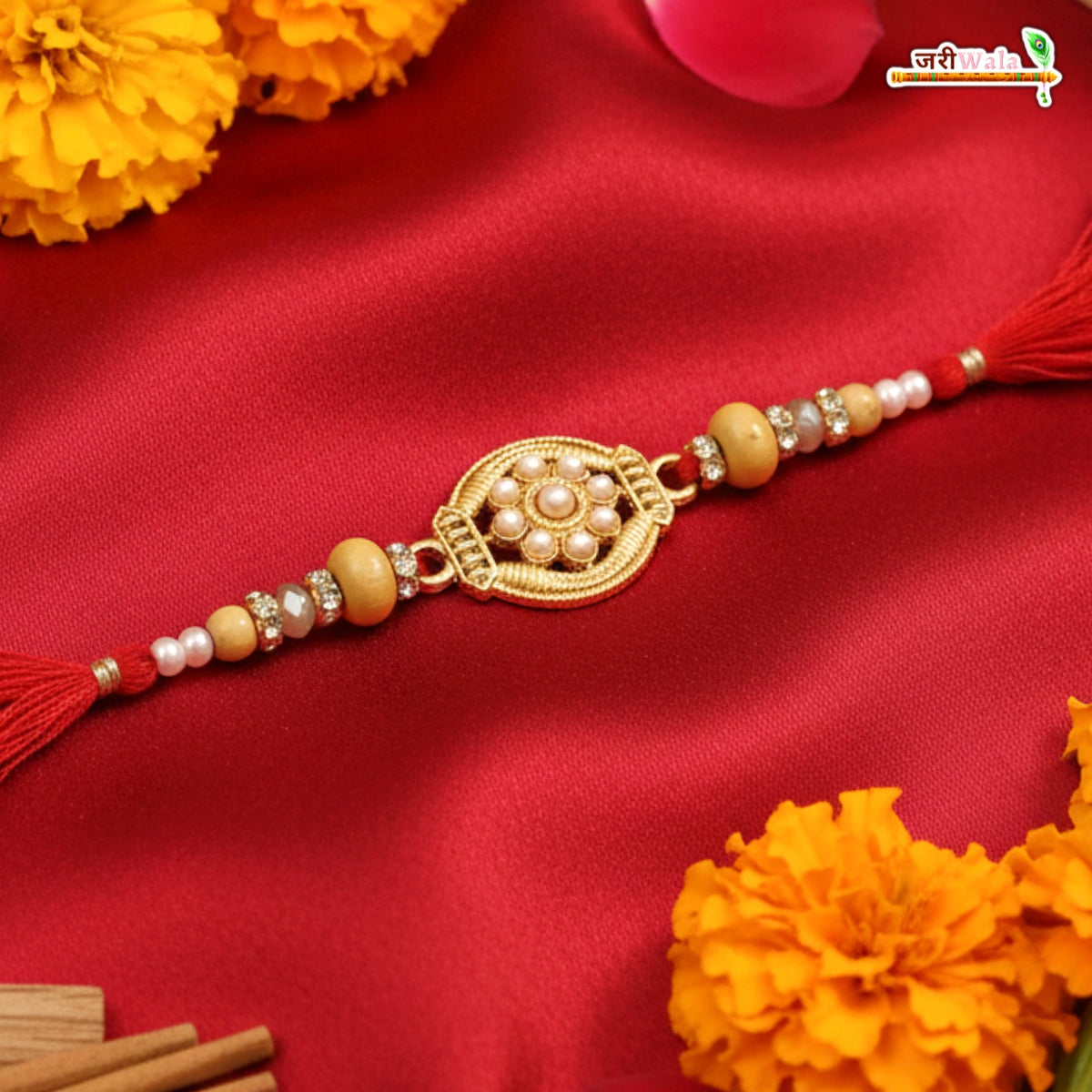 Fancy Handcrafted Antique Metal Rakhi