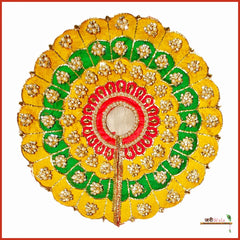 Blended Thread Pearl Work Multicolor Poshak