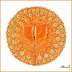 Shaneel Thread Sitara Work Orange Laddu Poshak