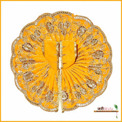 Shaneel Thread Sitara Work Yellow Laddu Poshak