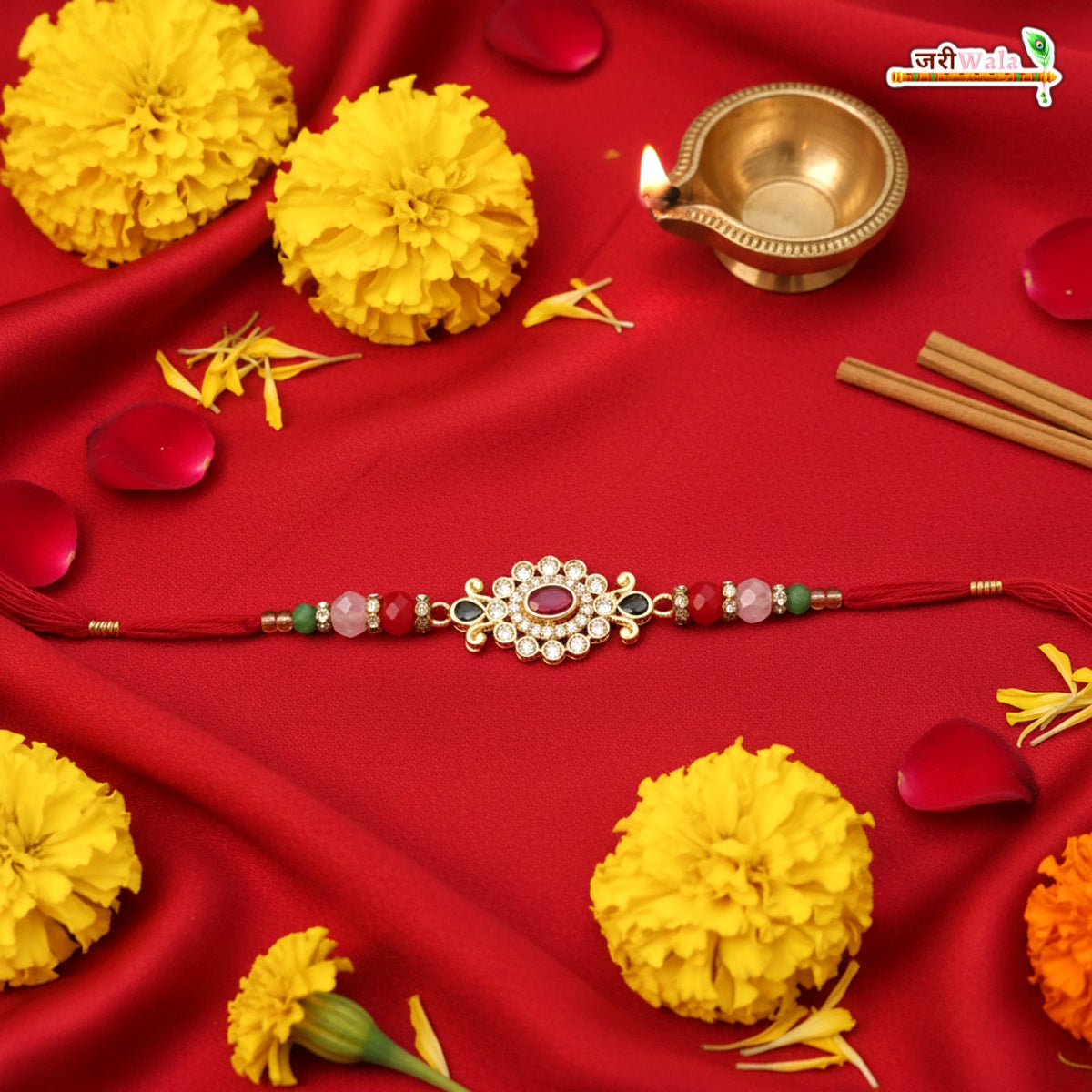 Fancy Handcrafted AD Rakhi