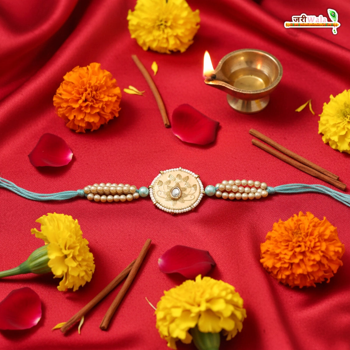 Fancy Handcrafted Antique Metal Rakhi