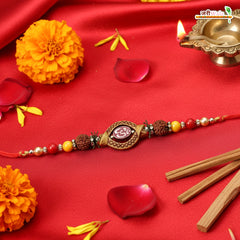 Fancy Handcrafted Chandan Om Rakhi