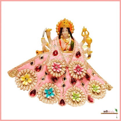 Shaneel Moti Stone Work Baby Pink Lehnga Patka